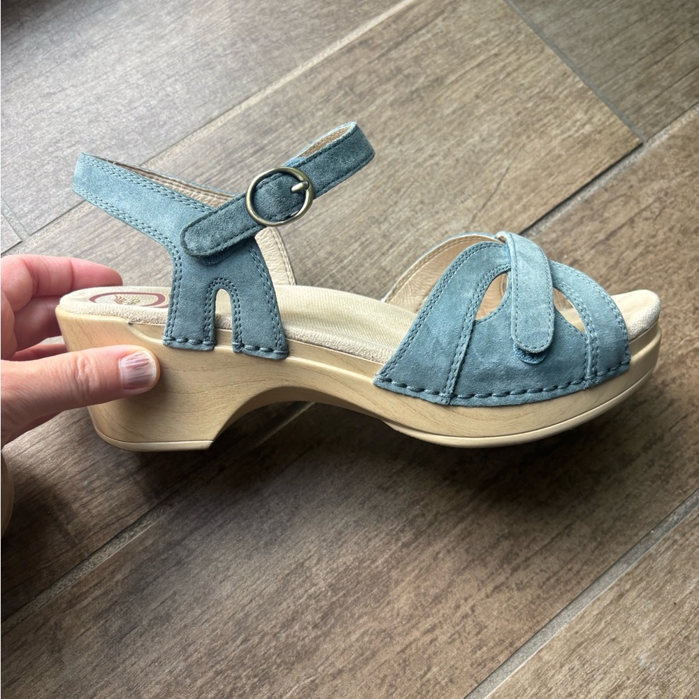Dansko Season Denim Suede Sandals